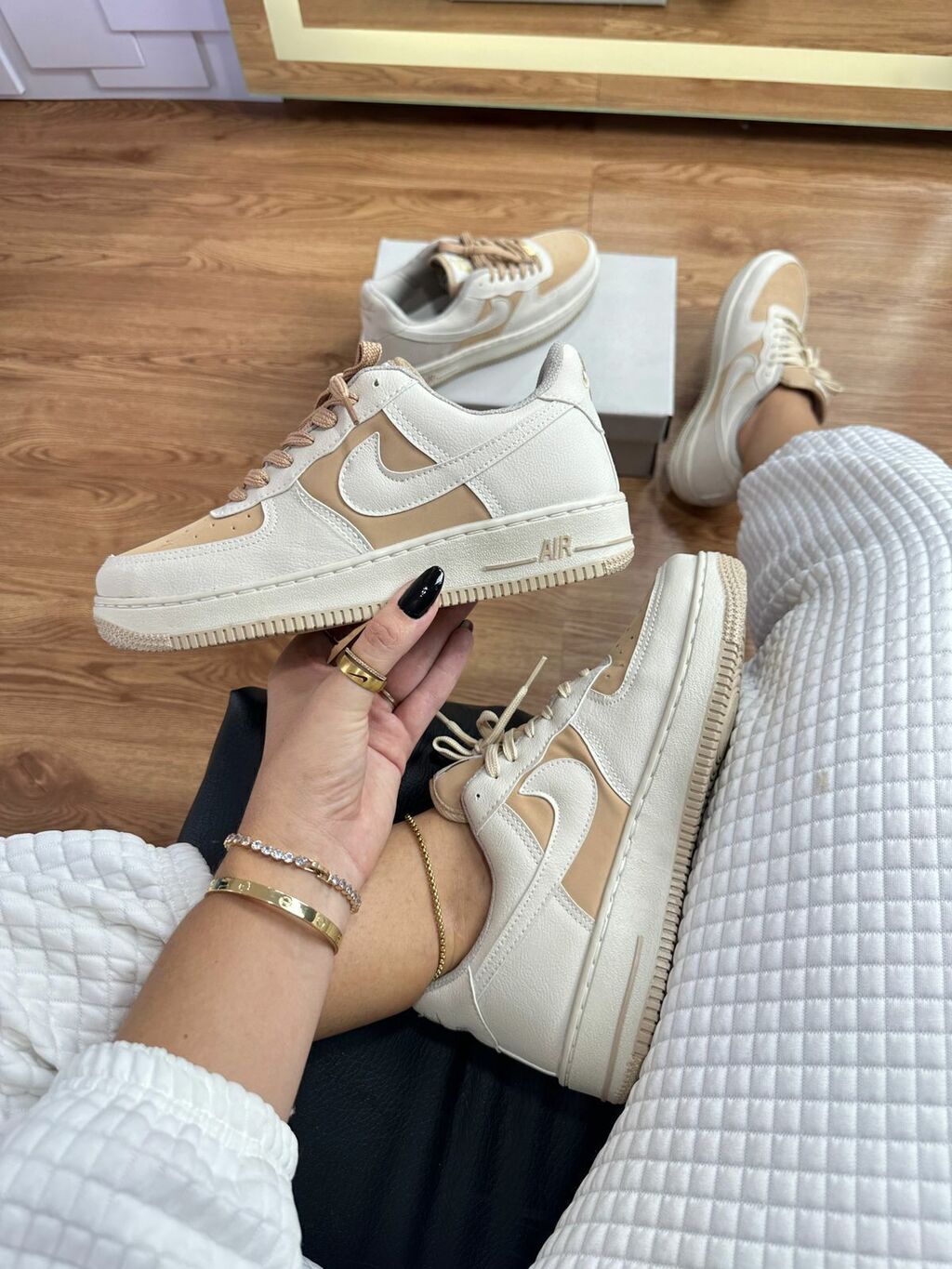 Tênis Nike Air Force Baunilha Caramelo Prime