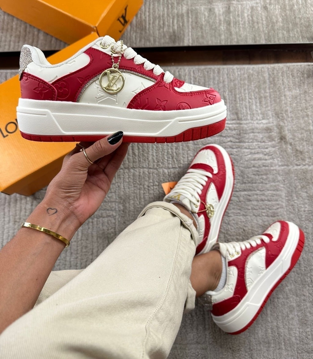 Tênis Louis Vuitton Branco Plataforma