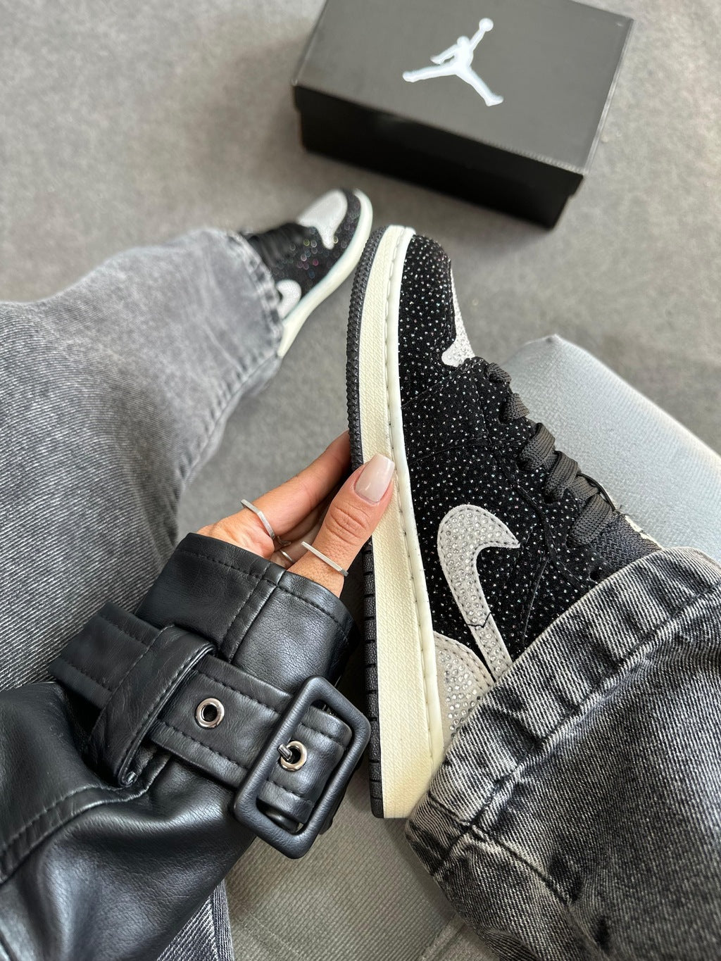 Tênis Nike Jordan Low Shine Preto