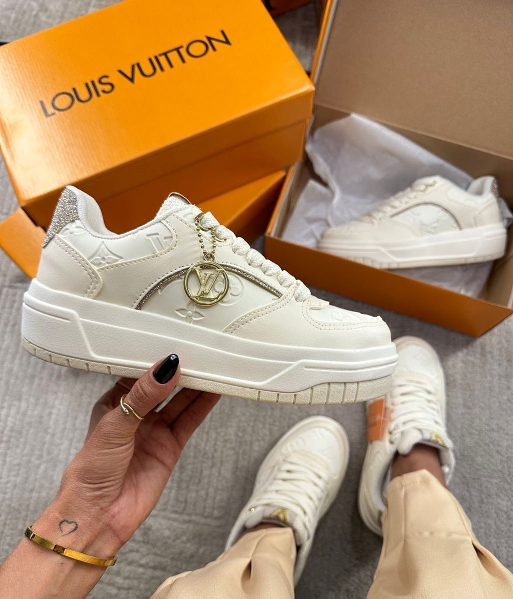 Tênis Louis Vuitton Branco Plataforma