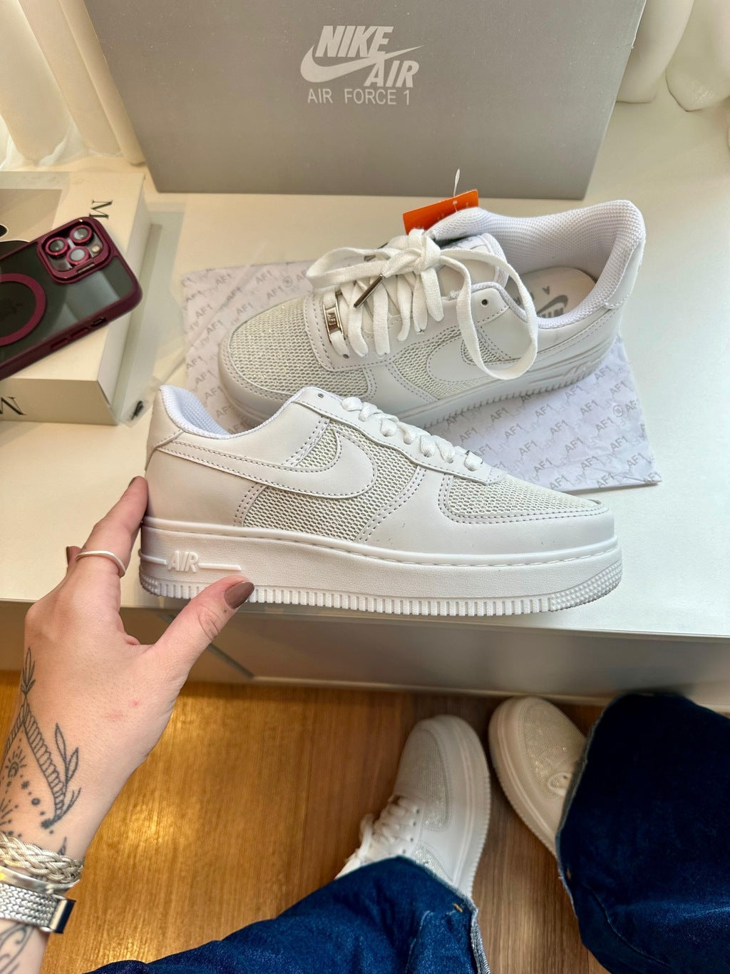 Tênis Nike Air Force Star Gliter