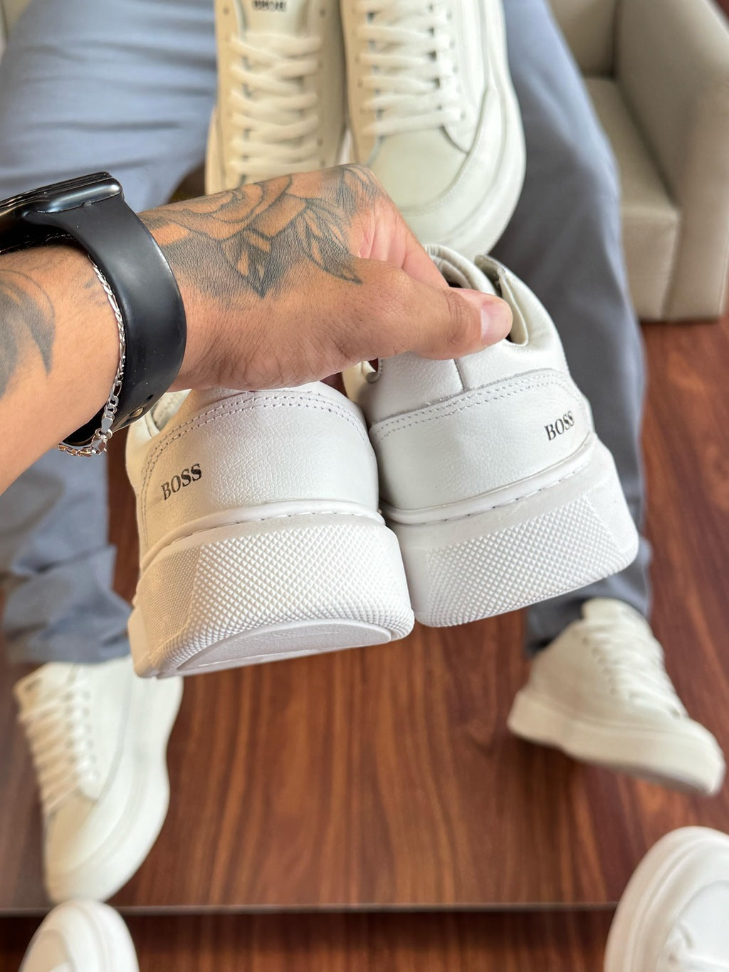 Tênis Hugo Boss Casual Branco Prime