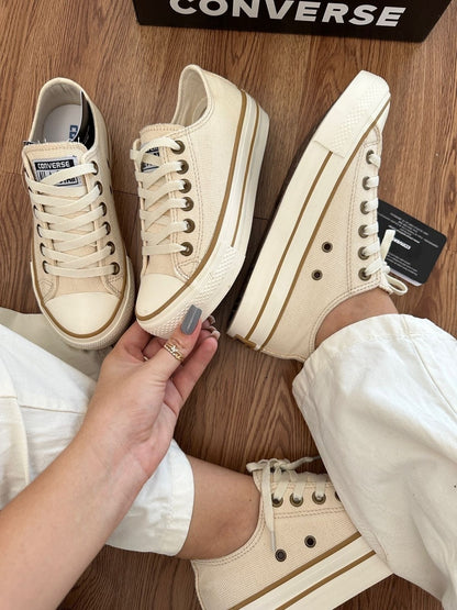 Tênis All Star Converse Areia Plataforma