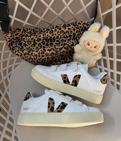 Tênis V Velcro Branco Animal Print Prime