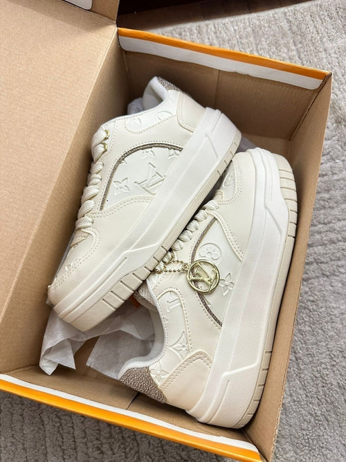 Tênis Louis Vuitton Branco Plataforma