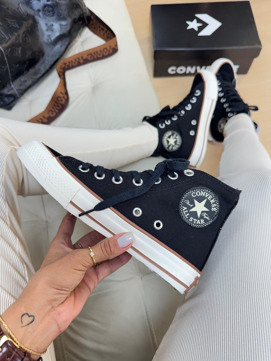 Tênis All Star Cano Alto Preto Prime