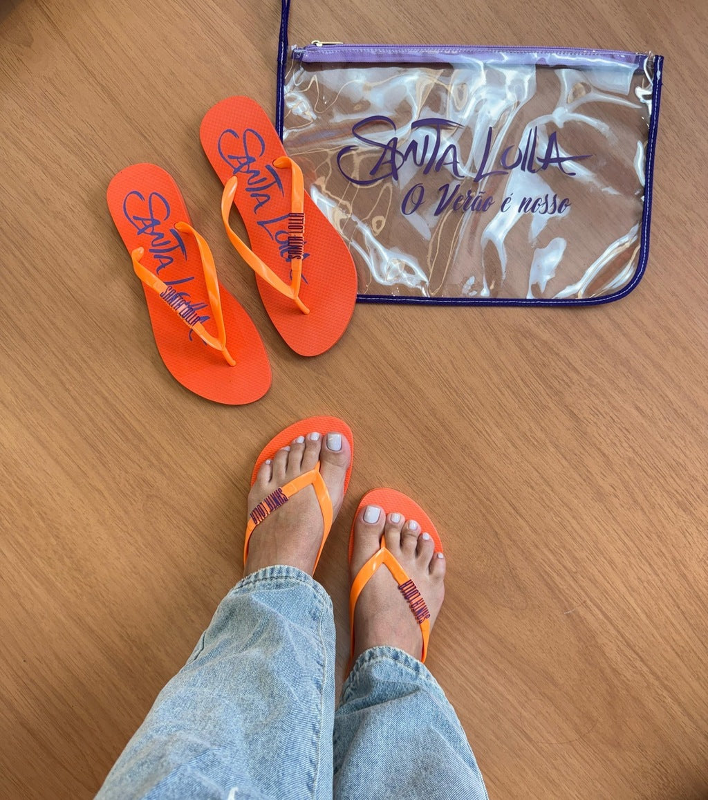 Kit Chinelo + Bolsa - Santa Lolla Verão