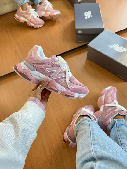 Tênis New Balance 9060 Rosa Couro 100% Legítimo