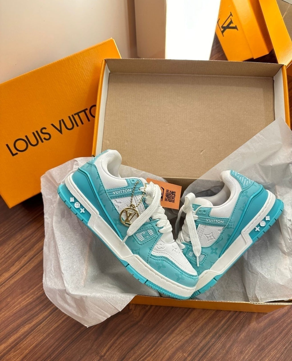Tênis LV Azul Bebê Trainer Prime