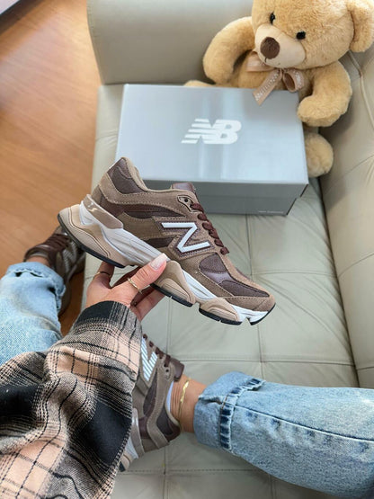 Tênis New Balance 9060 Marrom Couro 100% Legítimo