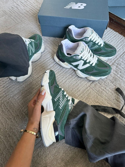 Tênis New Balance 9060 Verde Musgo Couro 100% Legítimo