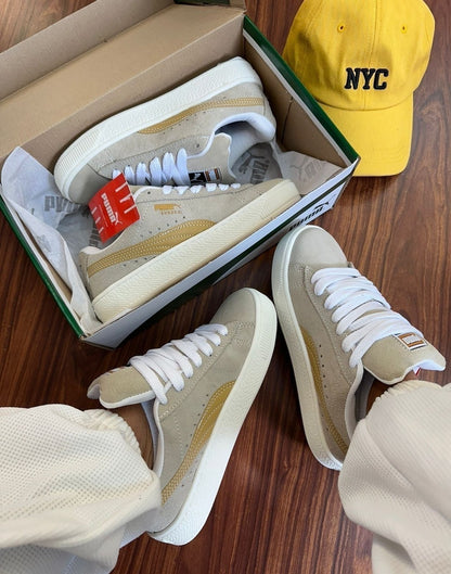 Tênis Puma Suede Off White Ouro