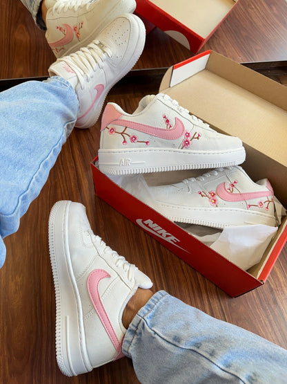Tênis Nike Air Force Branco Flowers