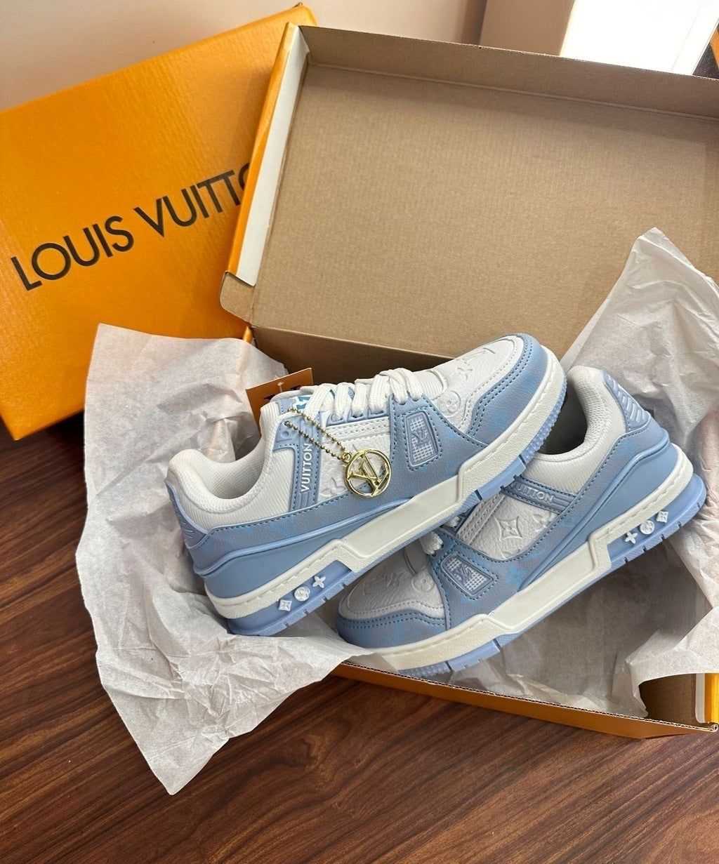 Tênis LV Azul Bebê Trainer Prime
