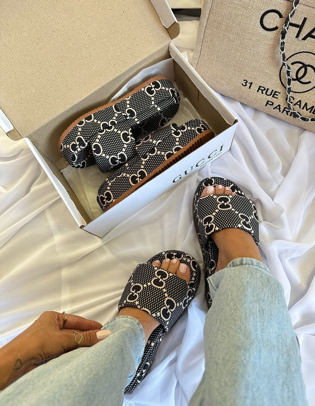 Slide Gucci Plataforma Confort - Luxo