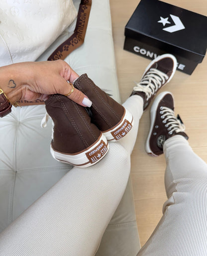 Tênis All Star Cano Alto Café