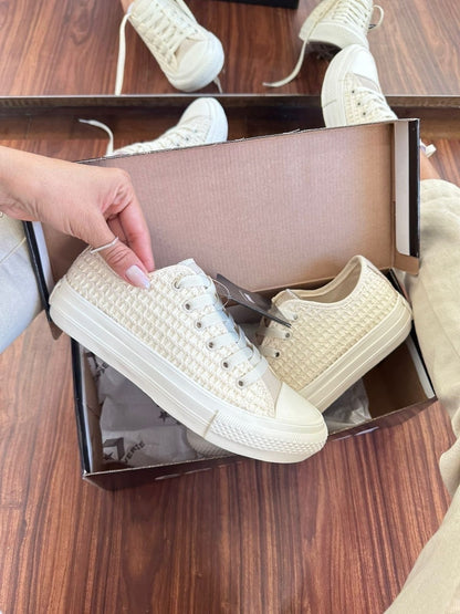 Tênis All Star Areia Renda Luxo