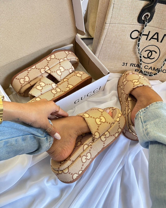 Slide Gucci Plataforma Confort - Luxo