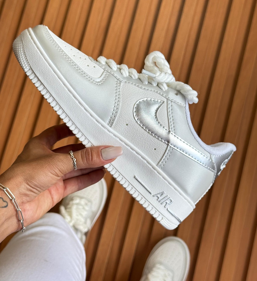 Tênis Nike Air Force Metalizado Luxo