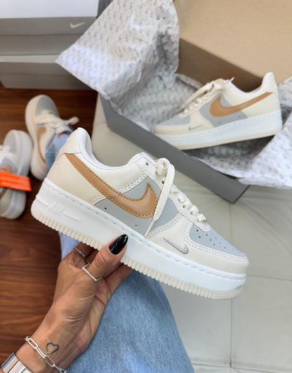 Tênis Nike Air Force Bege Cinza Prime