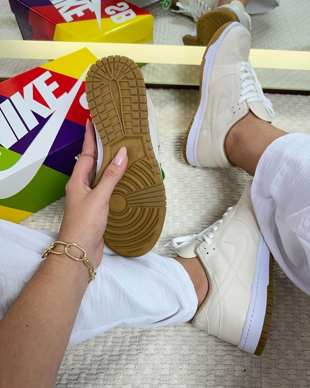 Tênis Nike Dunk Low Bege Prime