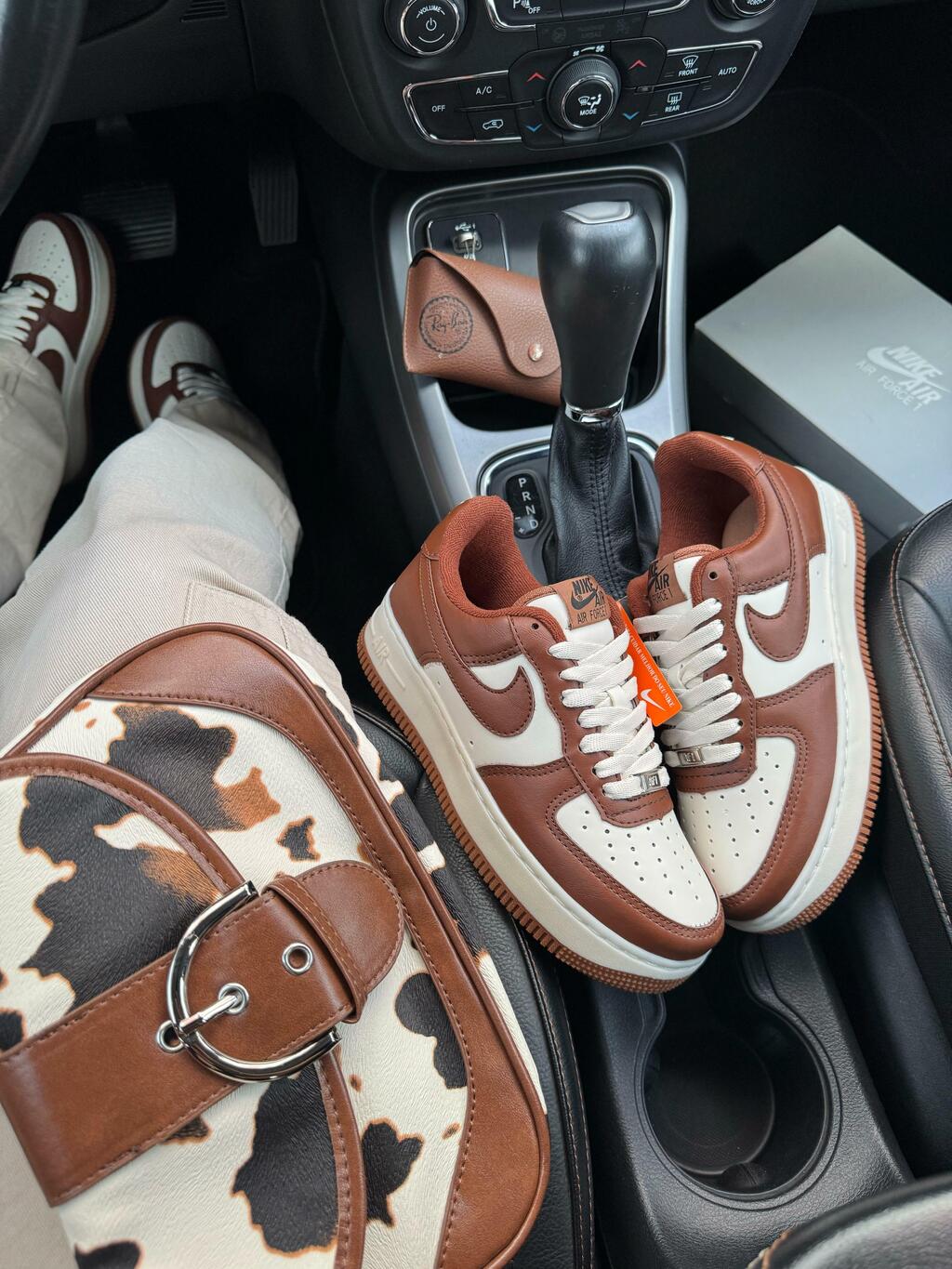 Tênis Nike Air Force Marrom Luxo