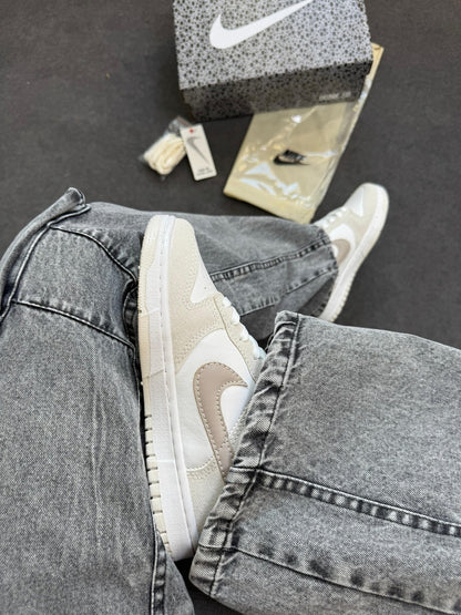 Tênis Nike Dunk Low Nude Cinza