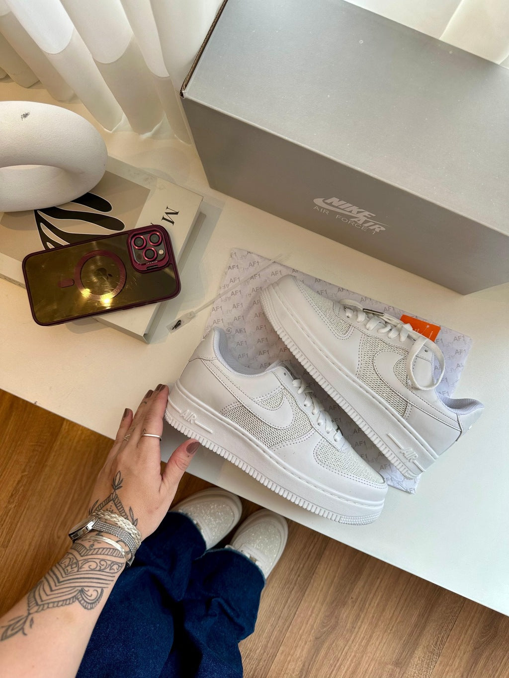 Tênis Nike Air Force Star Gliter