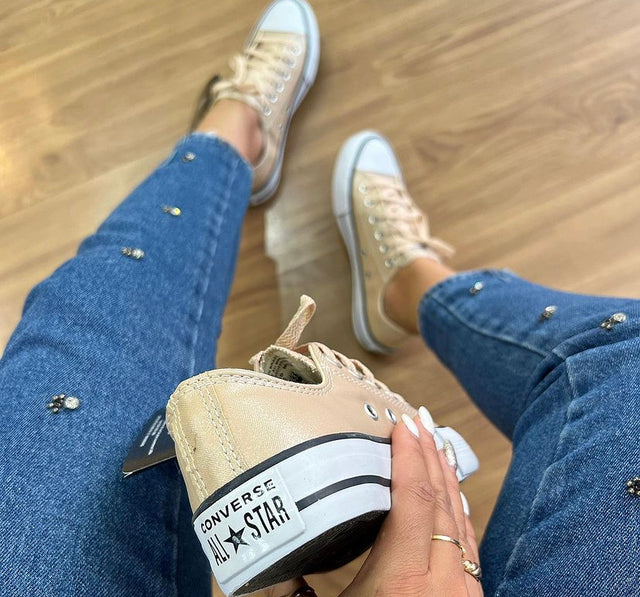 Tênis All Star Converse Glow Amêndoa