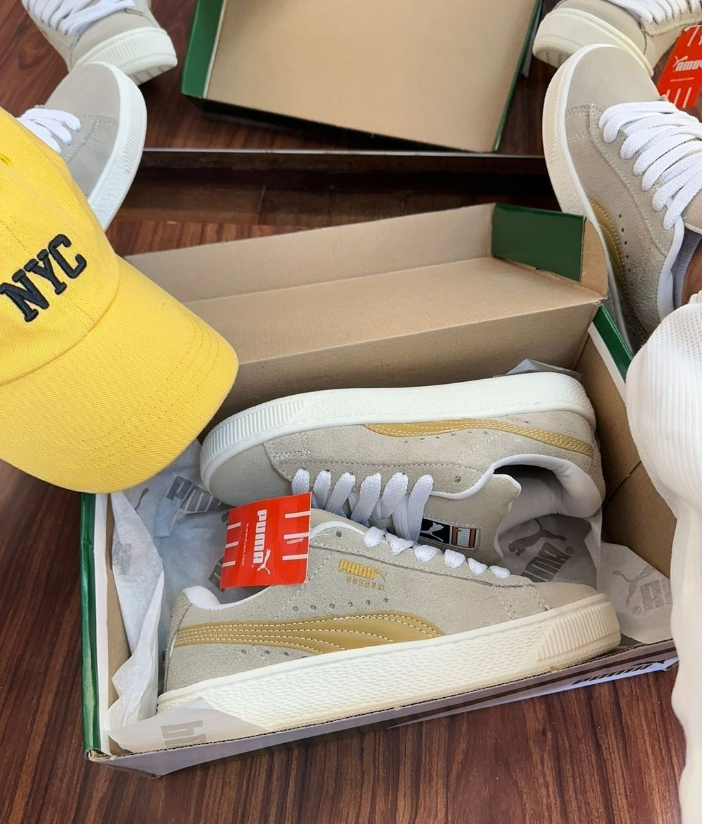 Tênis Puma Suede Off White Ouro