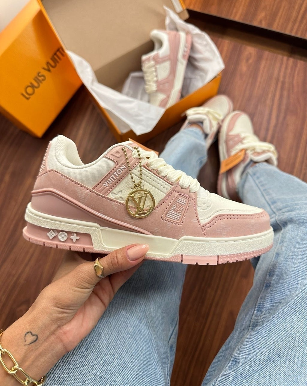 Tênis LV Azul Bebê Trainer Prime