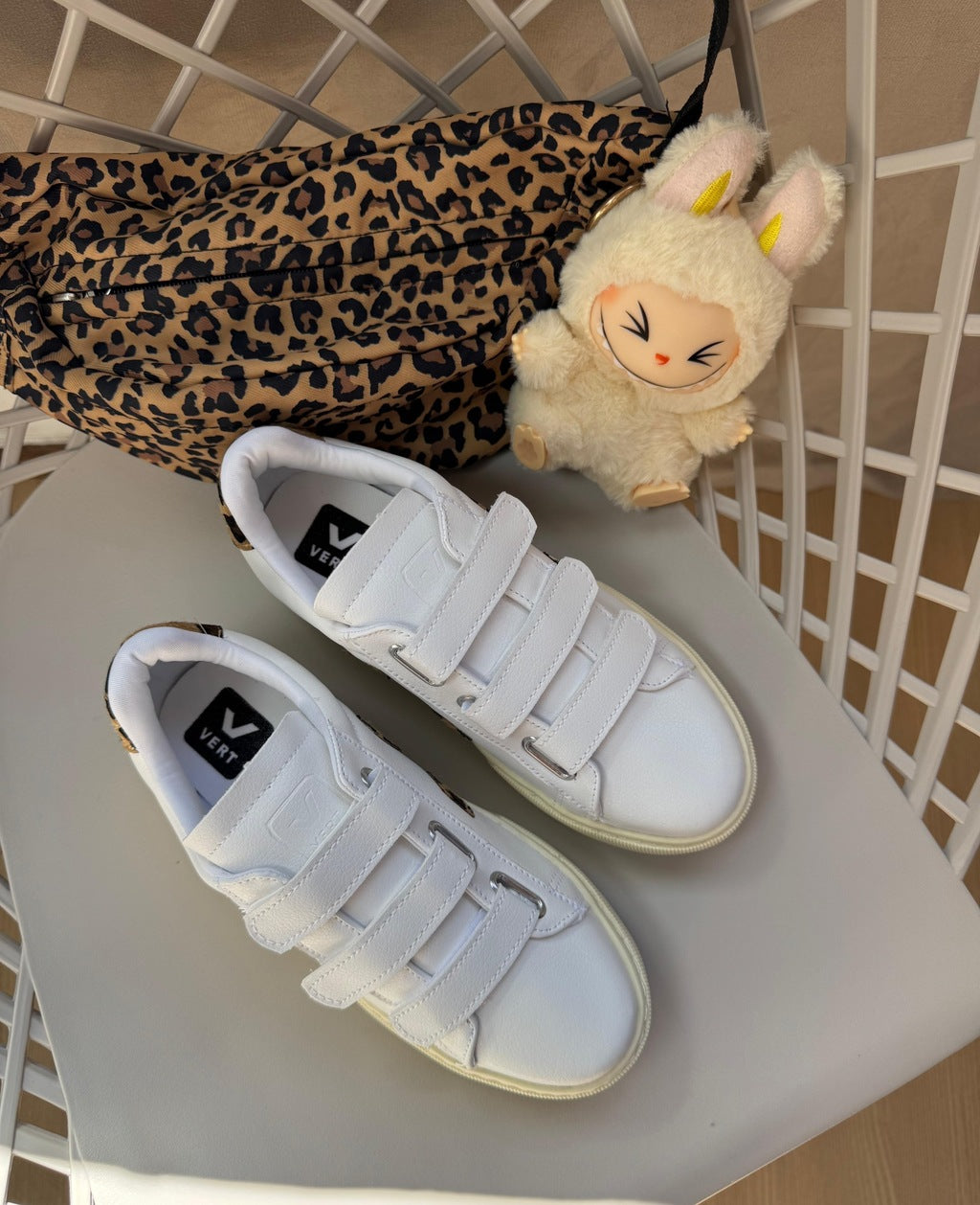 Tênis V Velcro Branco Animal Print Prime