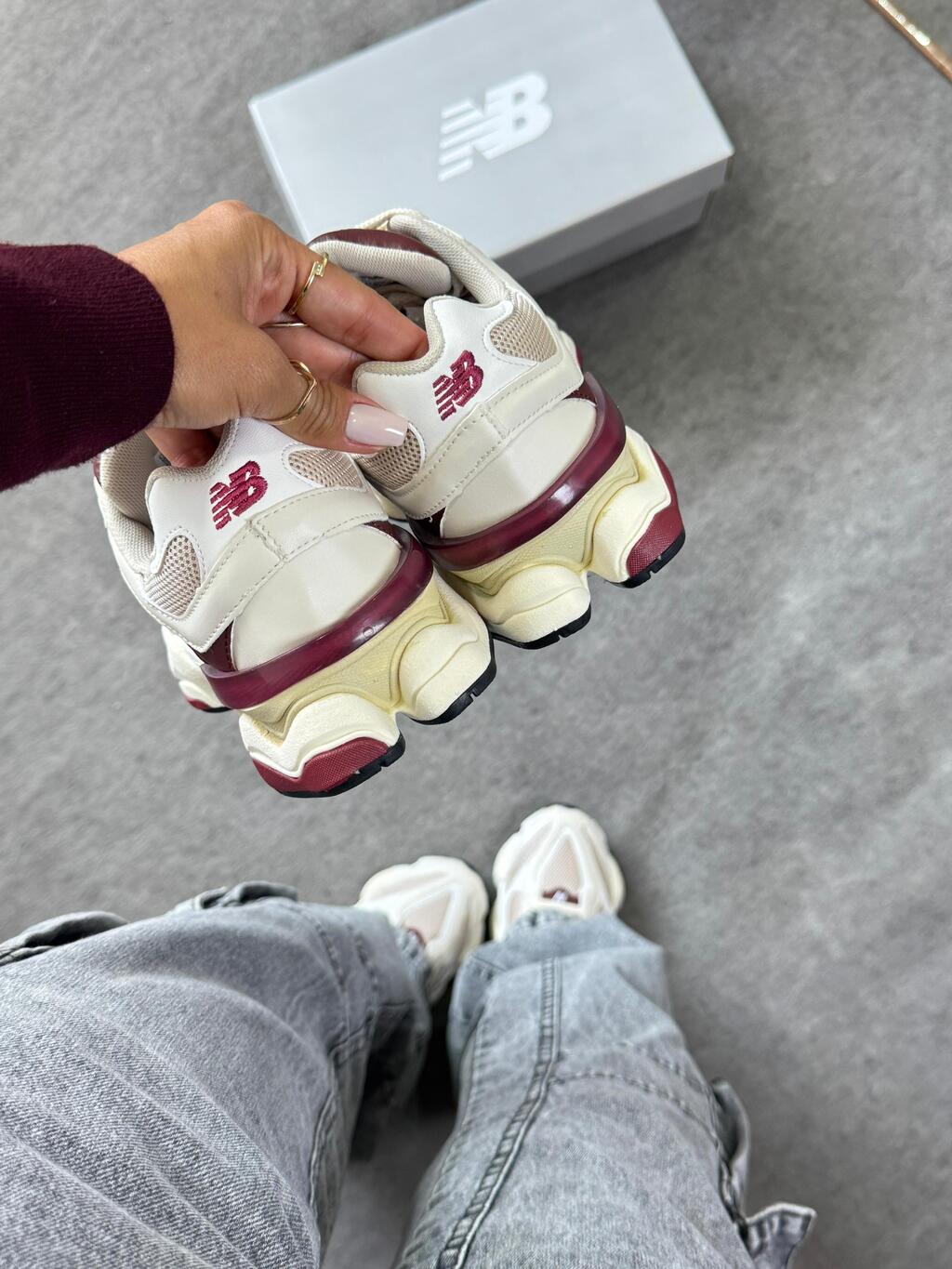 Tênis New Balance 9060 Marsala Couro 100% Legítimo