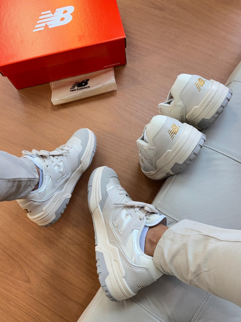 Tênis New Balance 550 Bege - Lançamento