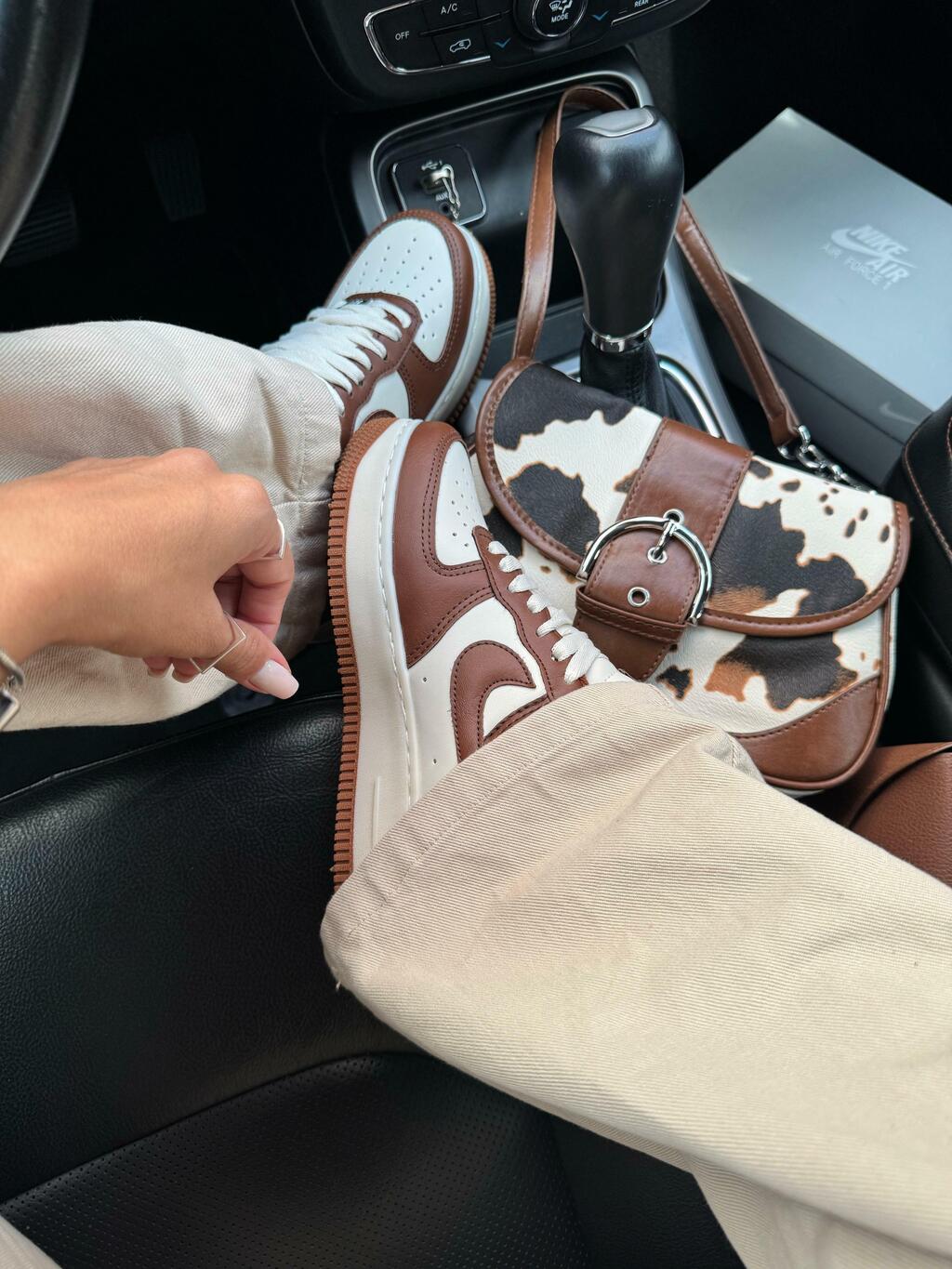 Tênis Nike Air Force Marrom Luxo