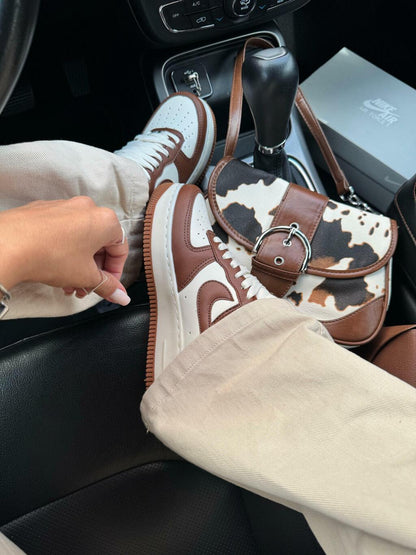 Tênis Nike Air Force Marrom Luxo