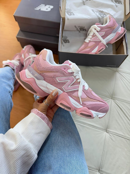 Tênis New Balance 9060 Rosa Couro 100% Legítimo