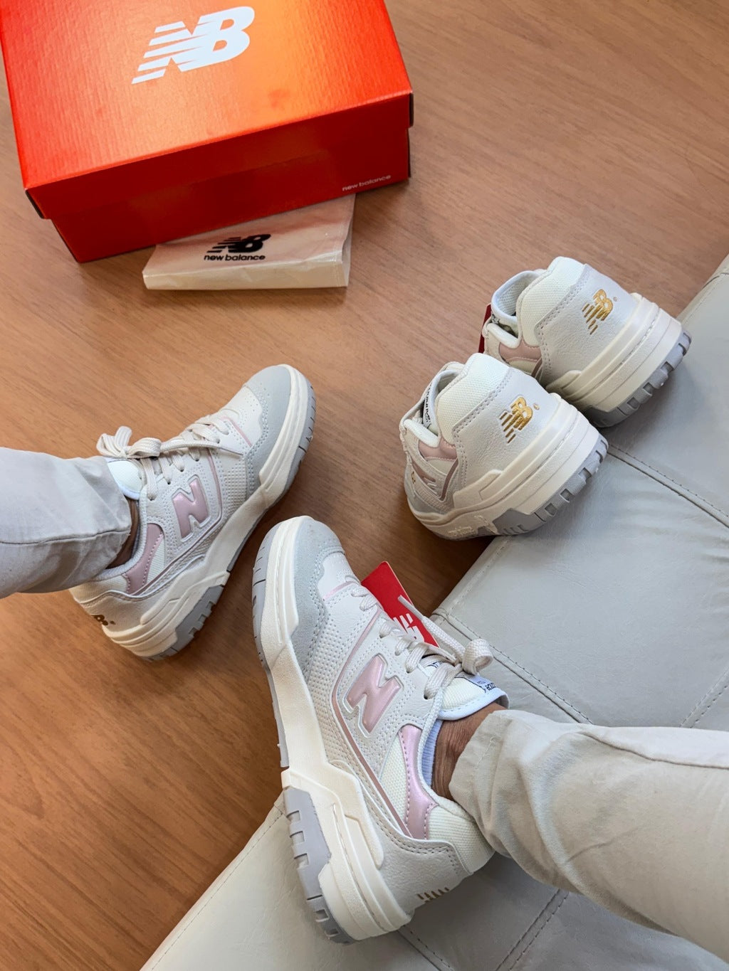 Tênis New Balance 550 Bege - Lançamento