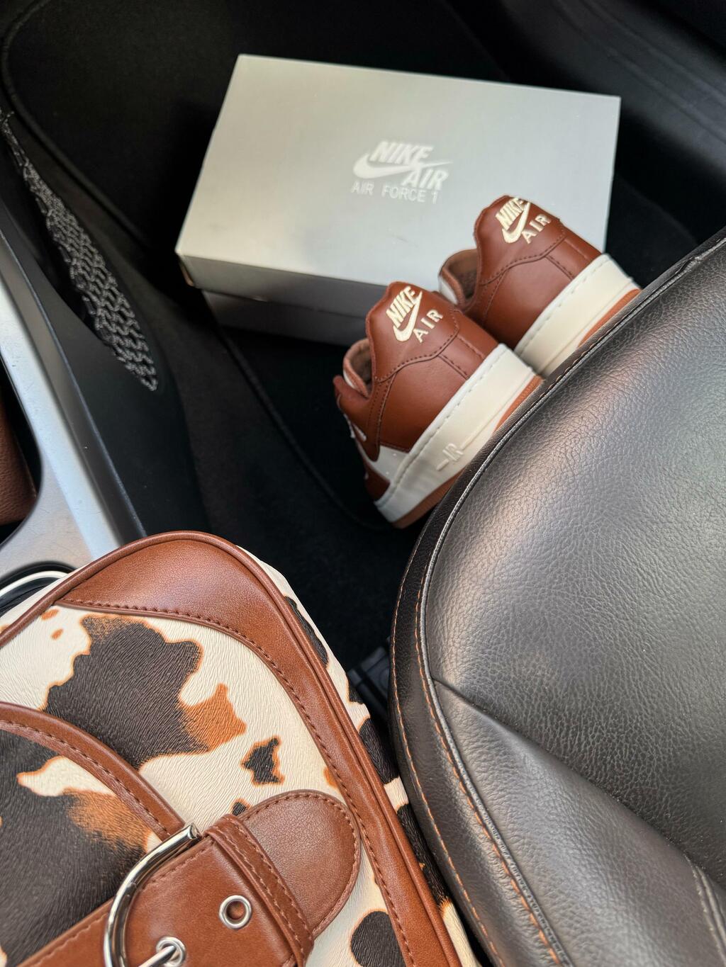 Tênis Nike Air Force Marrom Luxo