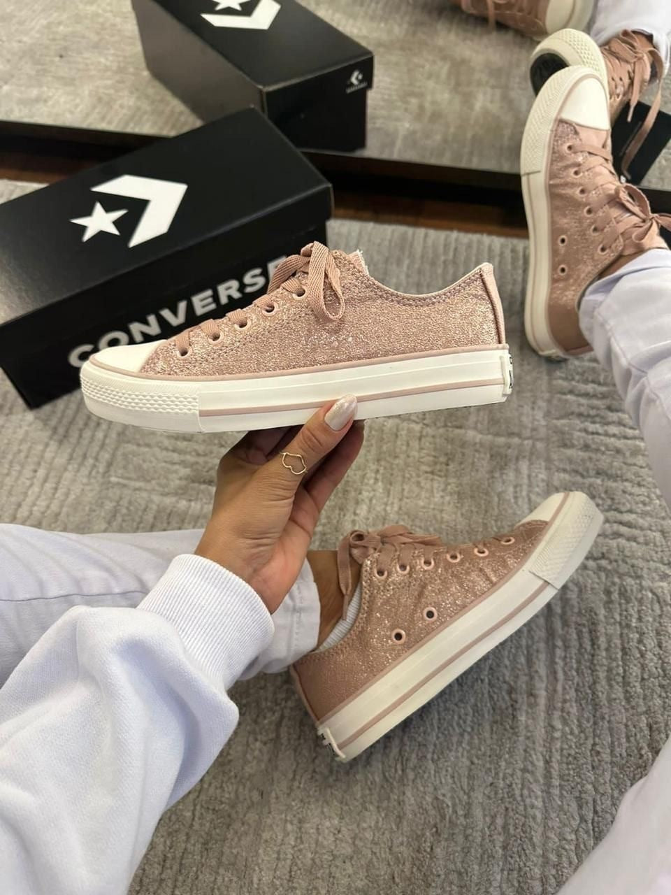 Tênis All Star Shine Rose Prime