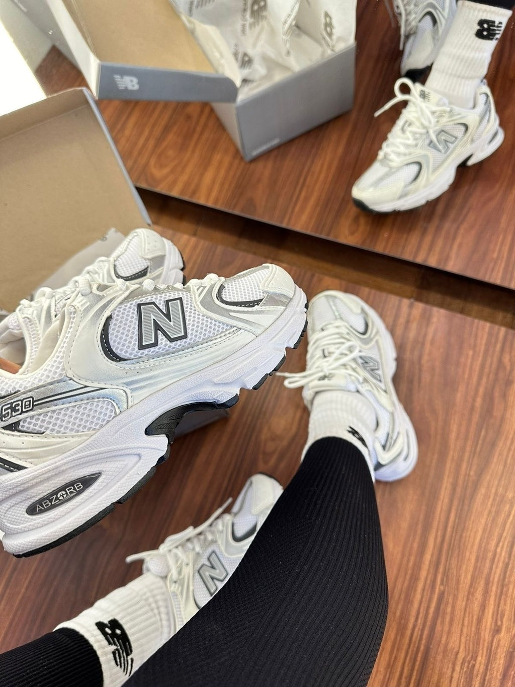 Tênis New Balance 530 Branco Retrô Luxo