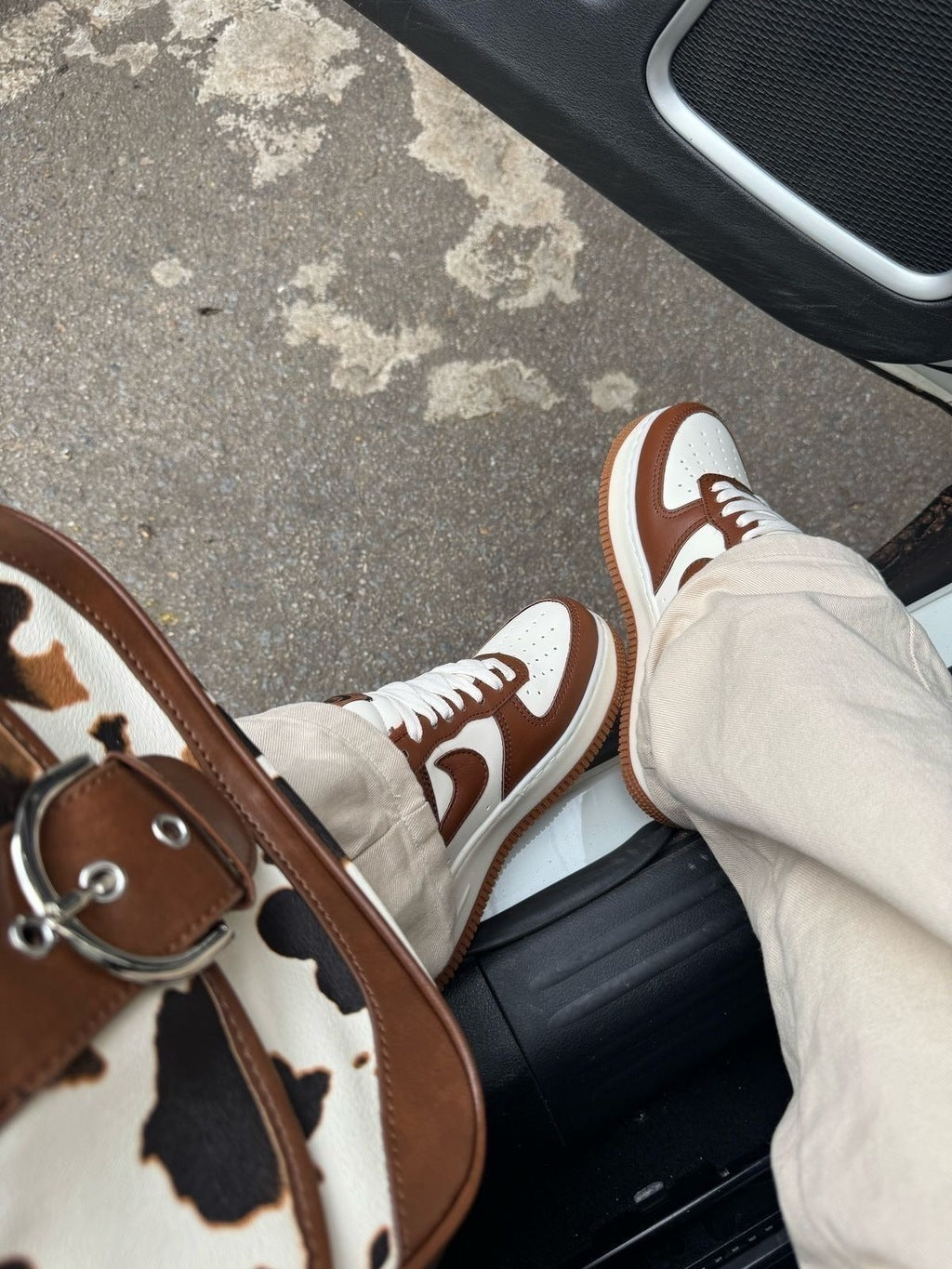 Tênis Nike Air Force Marrom Luxo