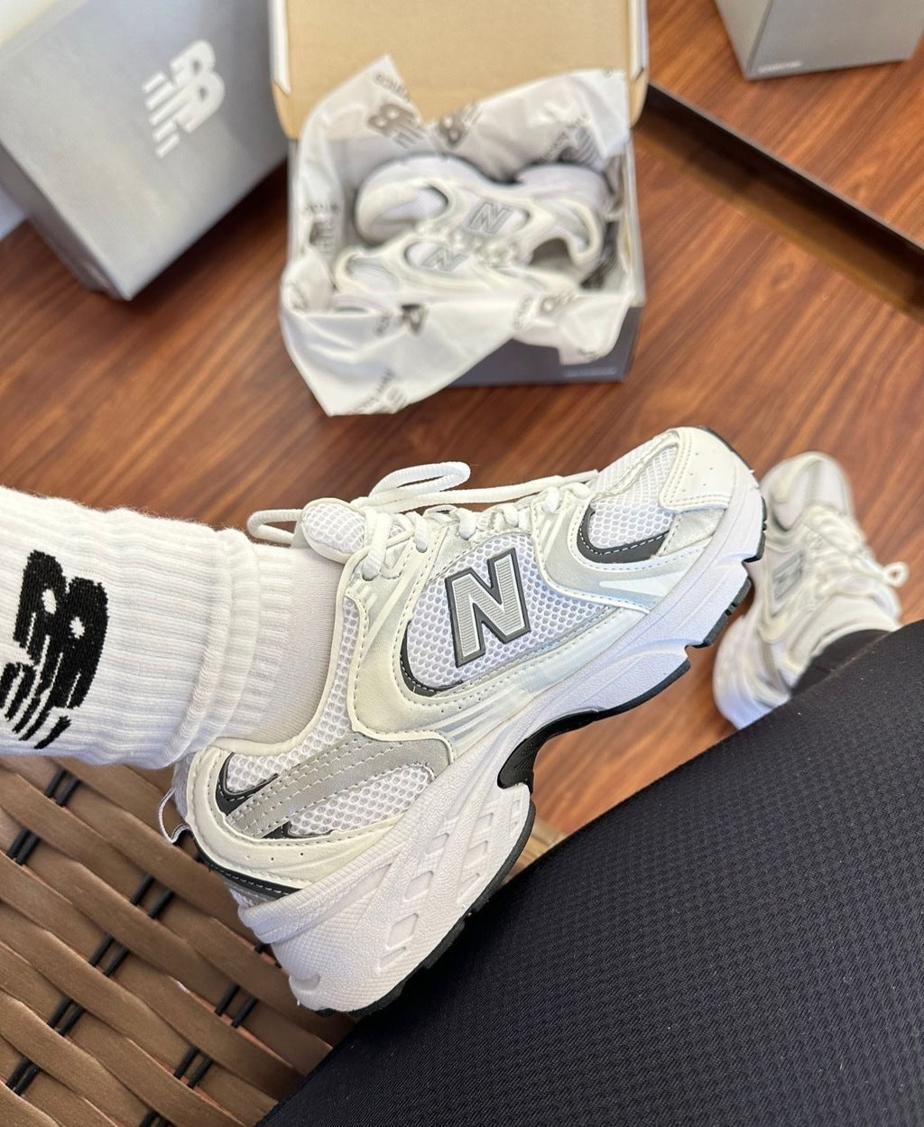 Tênis New Balance 530 Branco Retrô Luxo