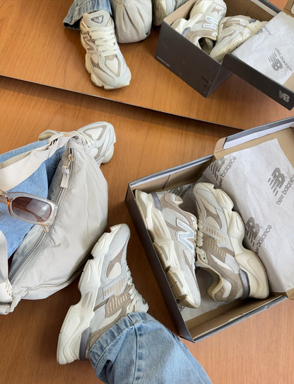 Tênis New Balance 9060 Off White Couro 100% Legítimo