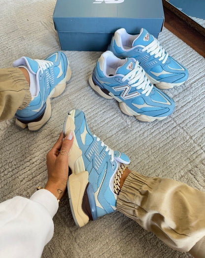 Tênis New Balance 9060 Azul Couro 100% Legítimo