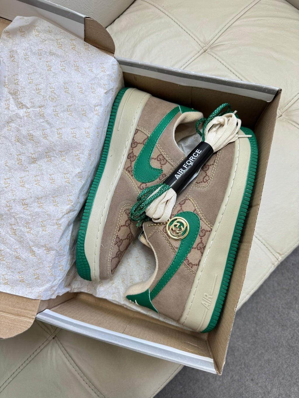 Tênis Nike Air Force Gucci Premium