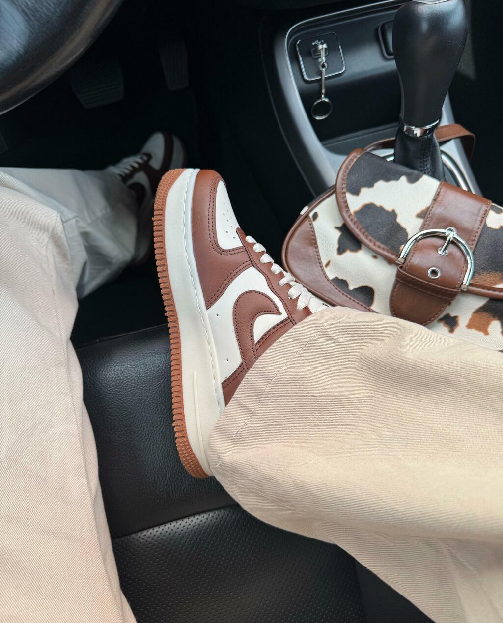 Tênis Nike Air Force Marrom Luxo