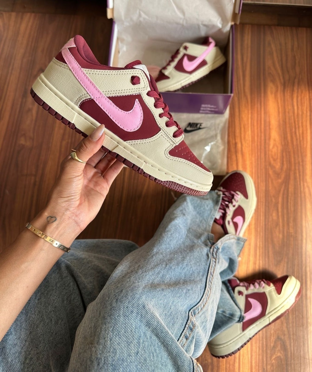 Tênis Nike Dunk Low Nude Marsala