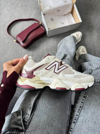 Tênis New Balance 9060 Marsala Couro 100% Legítimo