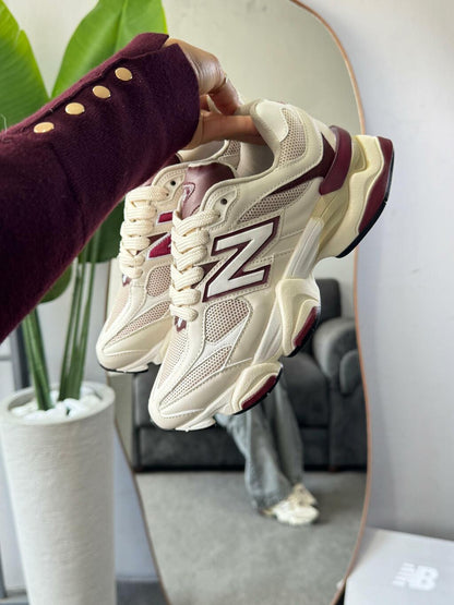 Tênis New Balance 9060 Marsala Couro 100% Legítimo